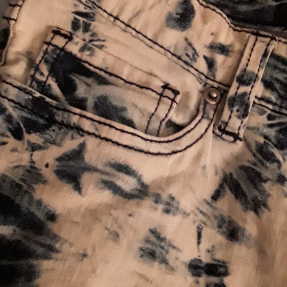 Tye dye blue Waxs Jeans Sz 11 skinny - Picture 2 of 8